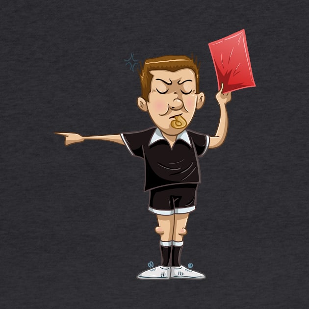 Soccer Referee Holds Red Card by LironPeer